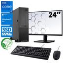 Intel Compleet PC SET | Intel Core i7 | 16 GB DDR4 | 1 TB SSD - NVMe + 24 Inch Monitor + Muis + Toetsenbord | Windows 11 Pro - ScreenOn