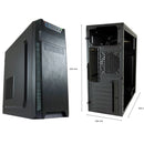 Intel Budget Office PC Set - Office PC - Moniteur de 24 pouces + souris + clavier - y compris Office Professional Plus 2021, Norton 360 & USB SD Carte Reader