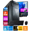 ScreenON - Intel Core i5 - 1TB M.2 SSD - 16GB RAM - RTX 2060/3050/3060 - Allround Office PC - Inclusief Norton 360 & USB SD Card Reader + WiFi & Bluetooth