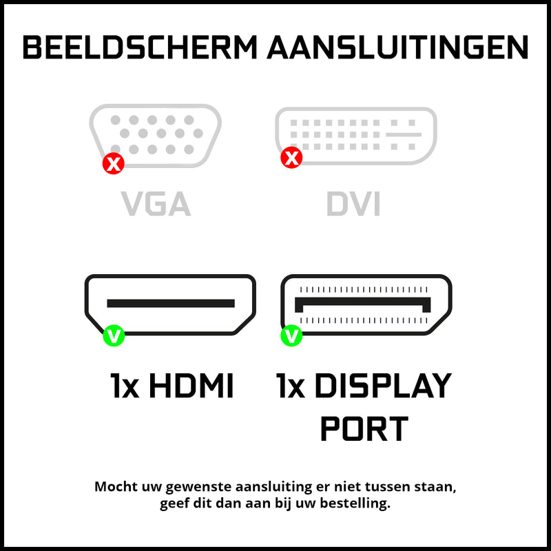 ScreenON - Gaming Set - X10099 - V2 (GamePC.X10099 + 27 Inch Monitor + Toetsenbord + Muis, Controller, Headset & Muismat) + WiFi & Bluetooth