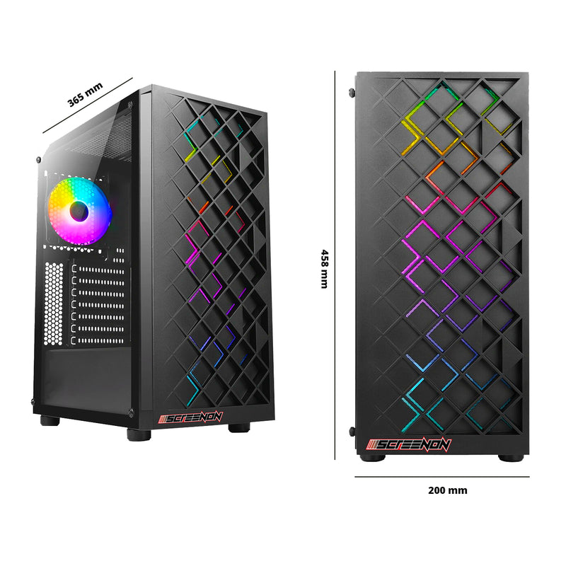 Screenon - Terminer le jeu PC Fortnite Gaming - X22899 - V1 (Game PC X22899 + Moniteur de 24 pouces + clavier + souris + contrôleur)