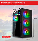 ScreenOn - Gaming PC | AMD Ryzen 7 - 5800X | NVIDIA RTX 5060 | 32 GB DDR4 | 1 TB SSD | WiFi | Windows 11