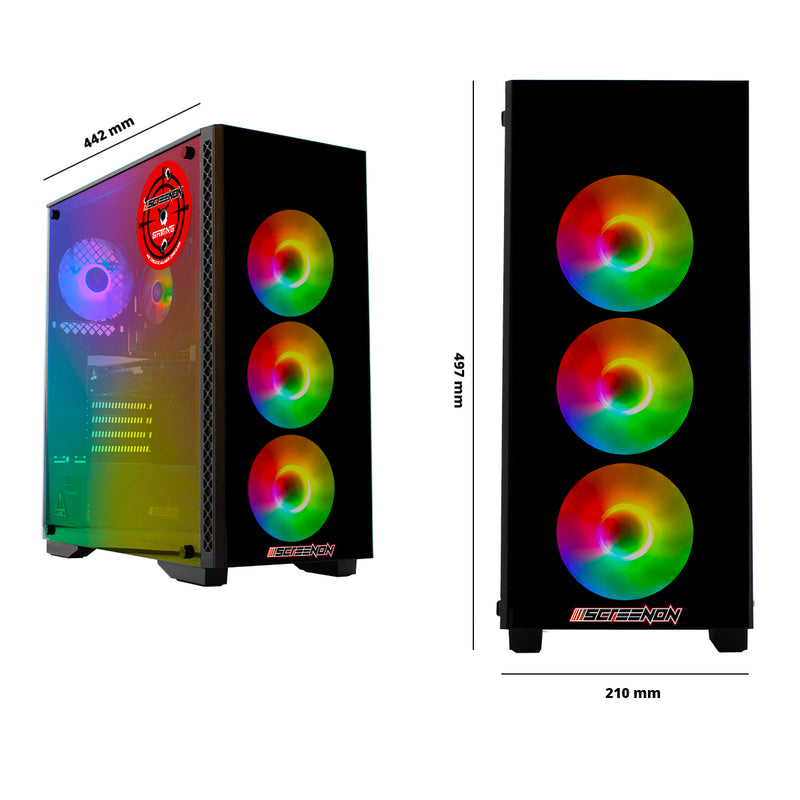 Screenon - jeu de jeu T46187 -S3 (GamePc.T46187 + moniteur de 27 pouces + clavier + souris)