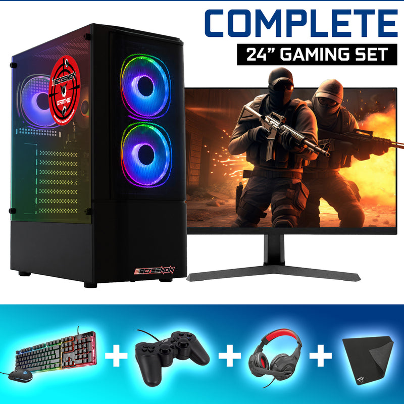 Screenon - Set de jeu - V115131 - V1 (GamePc.V115131 + Moniteur de 24 pouces + clavier + souris)
