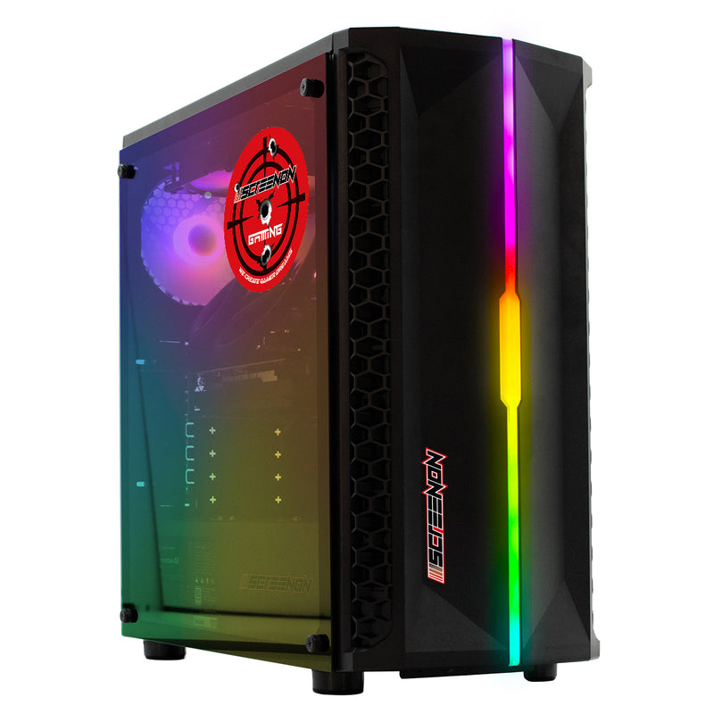 Screenon - jeu de jeu - B3 -W GamePC IIYAMA Black Hawk 24 pouces + clavier + souris Fortnite, Minecraft, League of Legends, Rocket League, Farming Simulator, Sims 4, World of Warcraft, Arkcape 4, Call of Dutlefield, Heartstone et GTA V .