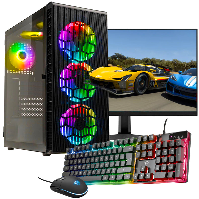 Screenon - Set de jeu - B2 (GamePC de base + moniteur de 24 pouces + clavier + souris)