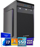 Intel complet PC | Intel Core i7 | 32 Go DDR4 | 1 TB SSD - NVME | Windows 11 Pro