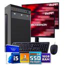 Ensemble PC complet Intel | Intel Core i7 | 16 Go DDR4 | 1 TB SSD - NVME + 2 x moniteur de 24 pouces + souris + clavier | Windows 11 Pro