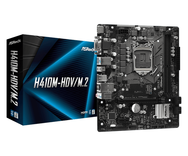 Asrock H410M-HDV/M.2 Intel H410 LGA 1200 micro ATX - ScreenOn