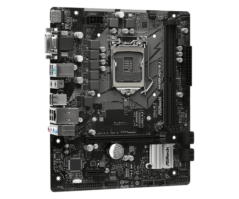 Asrock H410M-HDV/M.2 Intel H410 LGA 1200 micro ATX - ScreenOn