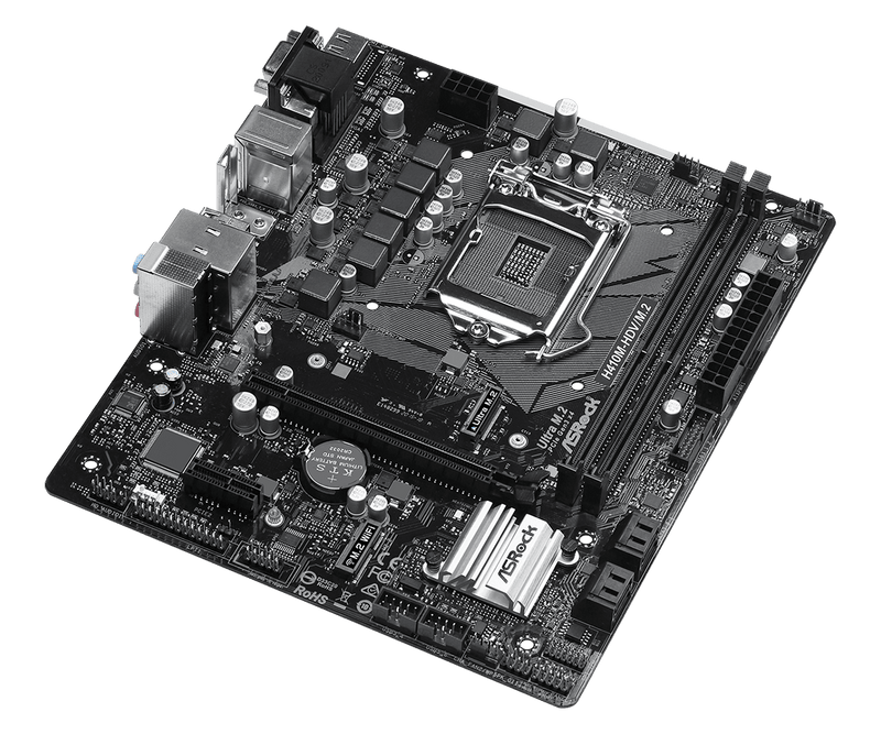 Asrock H410M-HDV/M.2 Intel H410 LGA 1200 micro ATX - ScreenOn