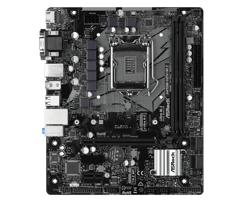 Asrock H410M-HDV/M.2 Intel H410 LGA 1200 micro ATX - ScreenOn