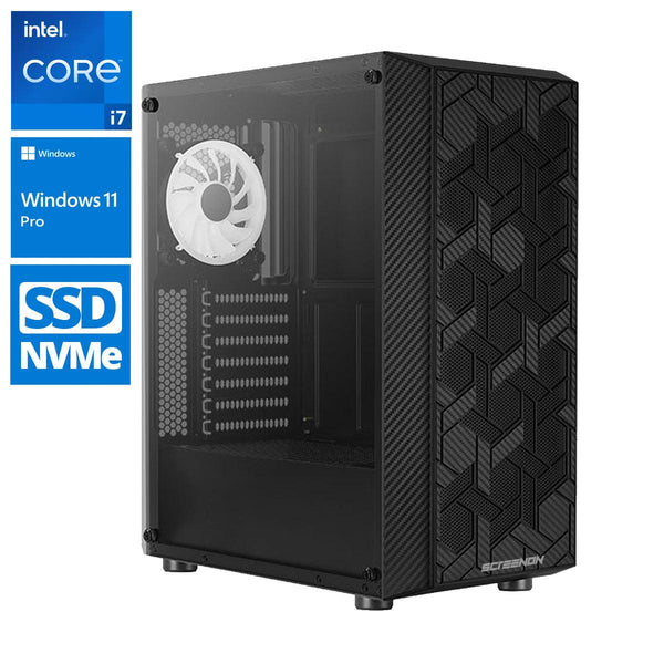 Intel Compleet PC | Intel Core i7 | 16 GB DDR4 | 500 GB SSD - NVMe | Windows 11 Pro - ScreenOn