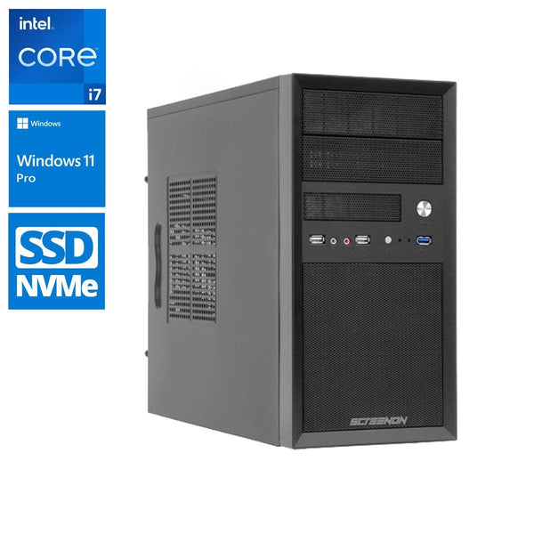 Intel Compleet PC | Intel Core i7 | 32 GB DDR4 | 1 TB SSD - NVMe | RTX 3050 | Windows 11 Pro - ScreenOn