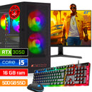 ScreenON - Intel Core i5 - 500GB SSD - 16GB RAM - RTX 3050 - Gaming Set - V122023127 (27" Monitor + Toetsenbord + Muis)