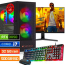 ScreenON - Intel Core i7 - 1000GB SSD - 32GB RAM - RTX 3050 - Gaming Set - V92024527 (27" Monitor + Toetsenbord + Muis)