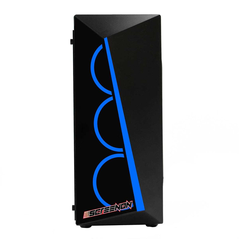 ScreenON - AMD Ryzen 5 3600 Allround Game Computer V.2 / Gaming PC - GeForce GTX 1050 Ti 4GB - 16GB RAM - 240GB SSD - 1TB HDD - Windows 10P - Blue - ScreenOn
