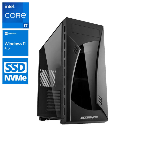 ScreenON - Creator - Intel Core i7 - 1TB NVMe SSD + 4TB HDD - 32GB RAM - RTX 3060 - MultimediaPC.M732022 - Wifi & Bluetooth - Cardreader & Blu-Ray Speler - ScreenOn