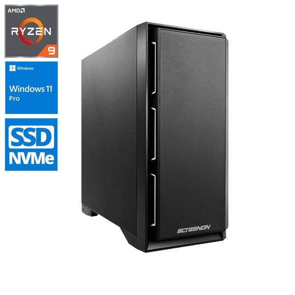 ScreenON - Creator - Ryzen 9 - 1TB M.2 SSD + 4TB HDD - 64GB RAM - RTX 3060 - MultimediaPC.M10471 - Wifi & Bluetooth - ScreenOn