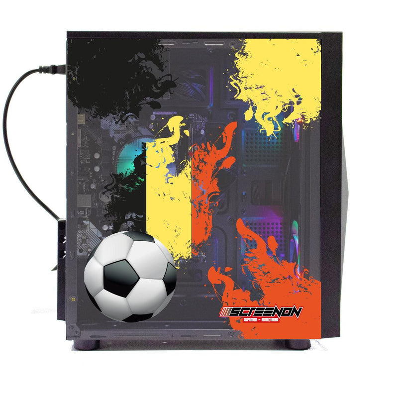 ScreenON - FIFA 23 Gaming PC Set + gratis FIFA 23 game cadeau – België edition - (GamePC.FF23-V1105024 + 24 Inch Monitor + Toetsenbord + Muis + Game controller) - ScreenOn