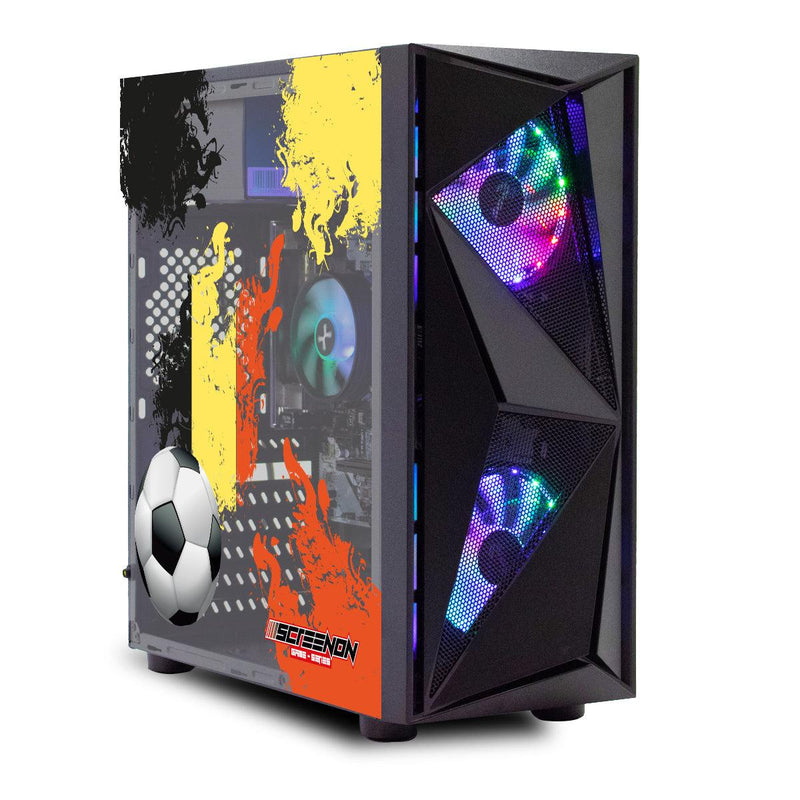 ScreenON - FIFA 23 Gaming PC Set + gratis FIFA 23 game cadeau – België edition - (GamePC.FF23-V1105027 + 27 Inch Monitor + Toetsenbord + Muis + Game controller) - ScreenOn