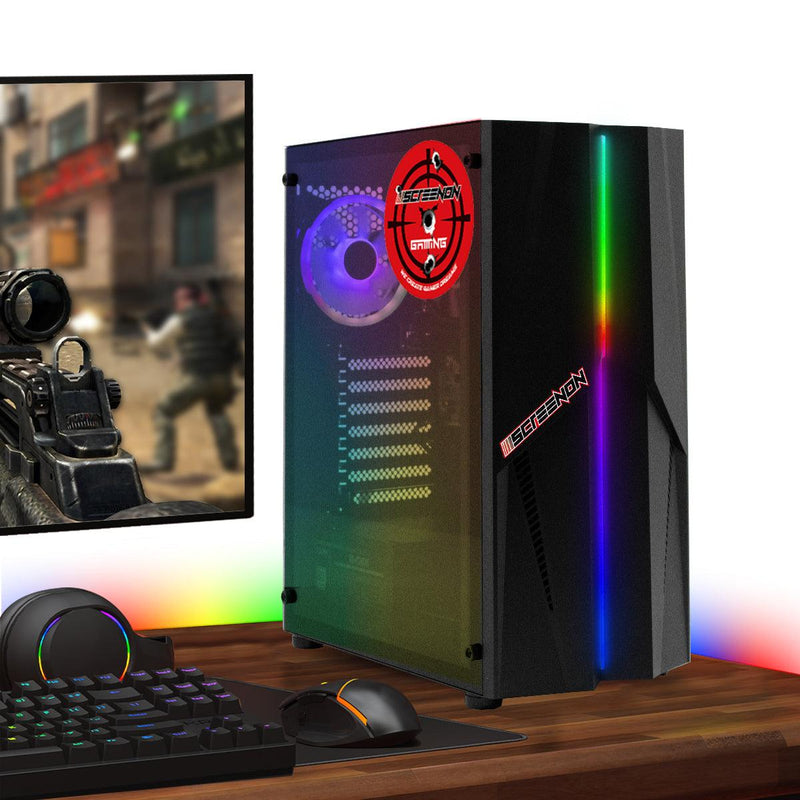 ScreenON - Game Computer / Gaming PC - Ryzen 3 - 500GB M.2 SSD - 16GB RAM - Radeon RX Vega 8 - Game PC TX86538 - Windows 11 - ScreenOn