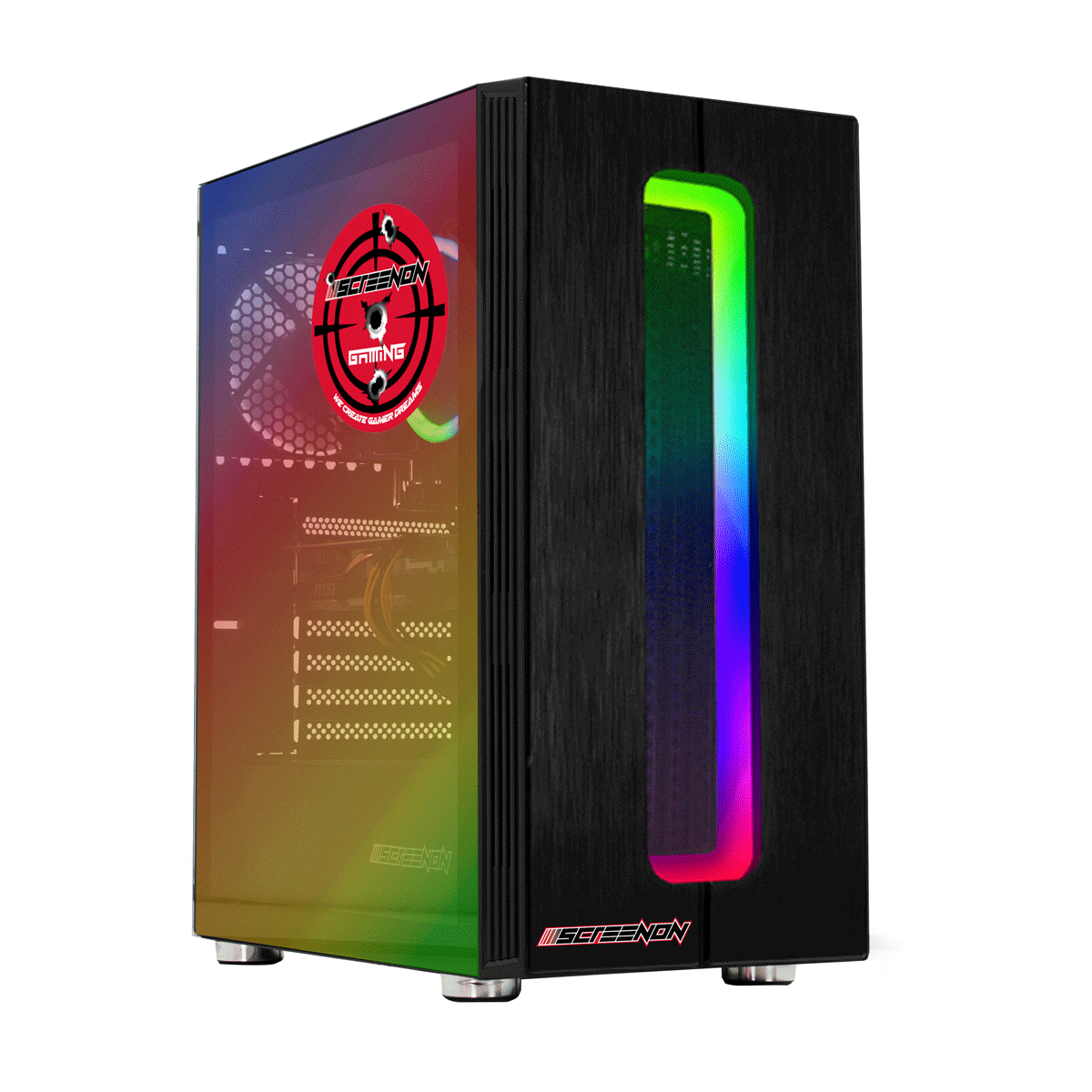 ScreenON - Game Computer / Gaming PC - Ryzen 5 - 1TB M.2 SSD - 16GB RA