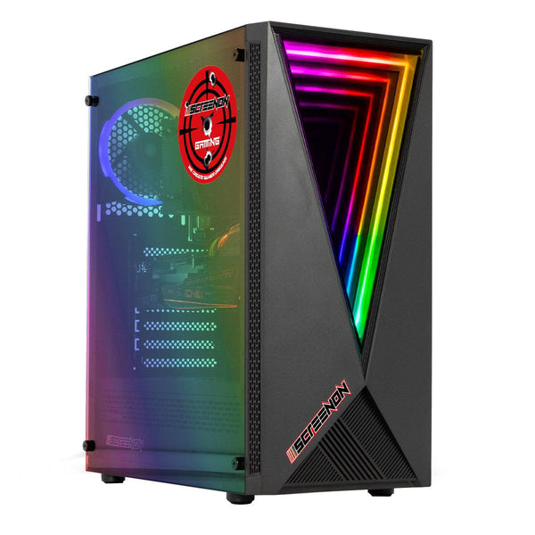 ScreenON - Game Computer / Gaming PC - Ryzen 5 - 1TB M.2 SSD - 16GB RAM - RTX 3050 - Game PC TX89424 - Windows 11 - ScreenOn