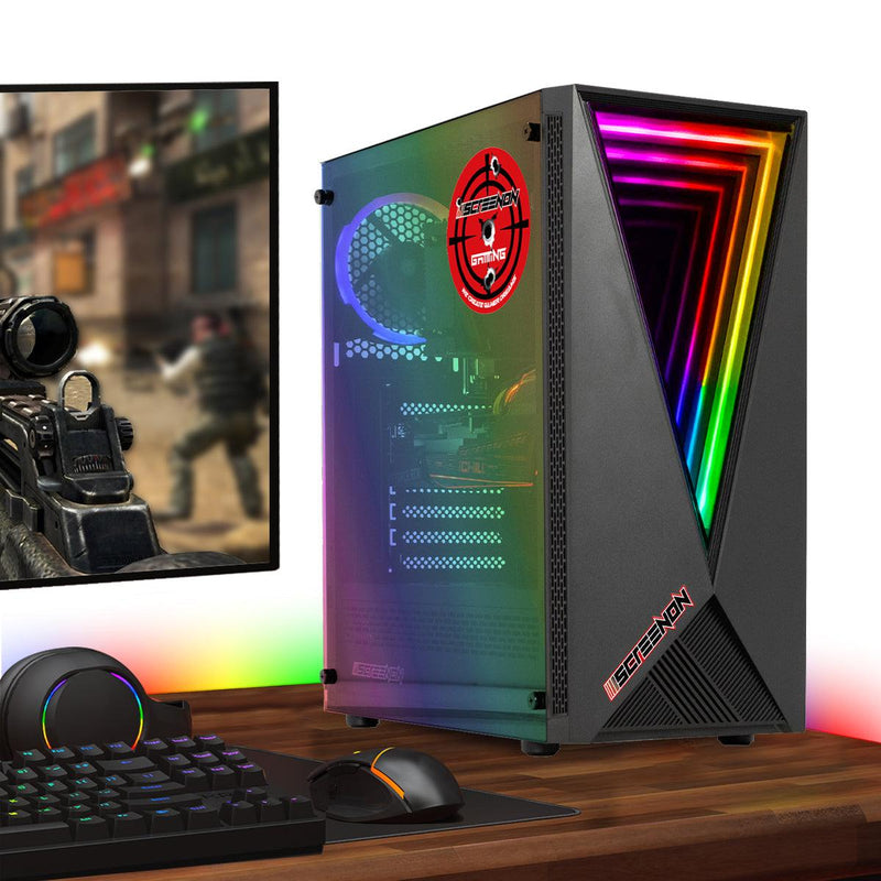 ScreenON - Game Computer / Gaming PC - Ryzen 5 - 1TB M.2 SSD - 16GB RAM - RTX 3050 - Game PC TX89424 - Windows 11 - ScreenOn