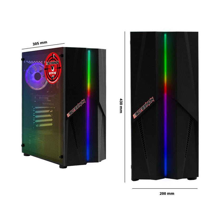 ScreenON - Game Computer / Gaming PC - Ryzen 5 - 500GB M.2 SSD - 16GB RAM - Radeon RX 550 - Game PC TX87418 - Windows 11 - ScreenOn