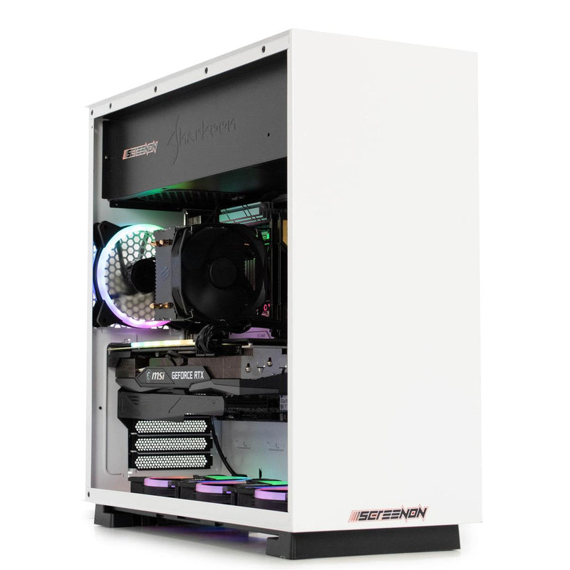 ScreenON - Gaming Set - V43037 - (GamePC.V43037 + 2 x 27 Inch Gaming Monitor + Gaming Toetsenbord en Muis) - ScreenOn