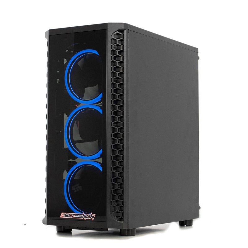 ScreenON - Gaming Set - X24574 - (GamePC.X24574 + 2 x 27 Inch Gaming Monitor + Gaming Toetsenbord en Muis) - ScreenOn