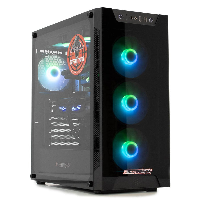 ScreenON - Gaming Set - X48287 - S2 (GamePC.X48287 + 27 Inch Monitor + Toetsenbord + Muis) - ScreenOn