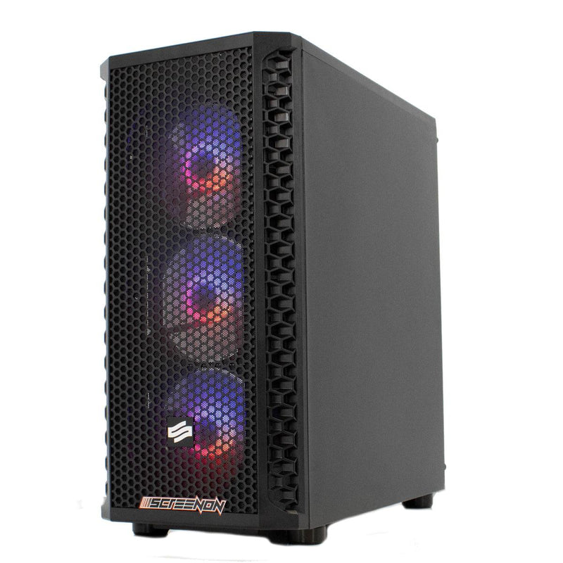 ScreenON - Gaming Set - Y23584 - (GamePC.Y23584 + 2 x 27 Inch Gaming Monitor + Gaming Toetsenbord en Muis) - ScreenOn