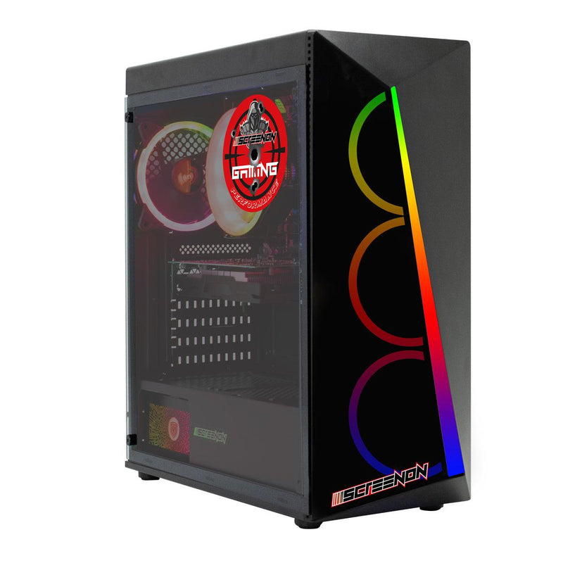 ScreenON – Night Shark - Ryzen 5 - SSD + HDD - GTX 1630/1650/1660 – GamePC - WiFi - ScreenOn