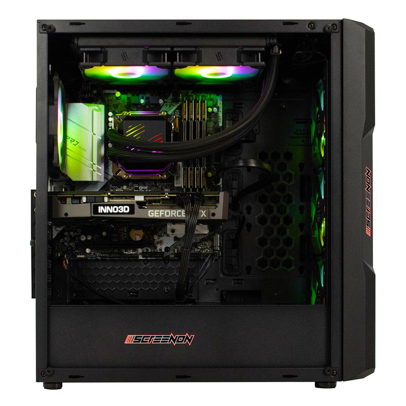 ScreenON - Night Shark - Ryzen 7 3700X - 1024GB M.2 SSD - RTX 3060 - GamePC.V45876 - WiFi - ScreenOn