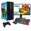 ScreenOn NL - Gaming PC SET | AMD Ryzen 5 | RTX 3050 | RAM 16GB | SSD 512GB | WiFi | + 24 Inch Monitor + Toetsenbord + Muis + Controller | Desktop Computer voor Business & Multimedia H32538 - ScreenOn