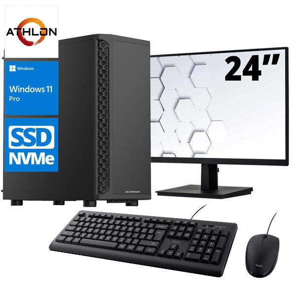 ScreenON - Office Set - X100125 - (OfficePC.X100125 + 24 Inch Monitor + Toetsenbord + Muis) - ScreenOn