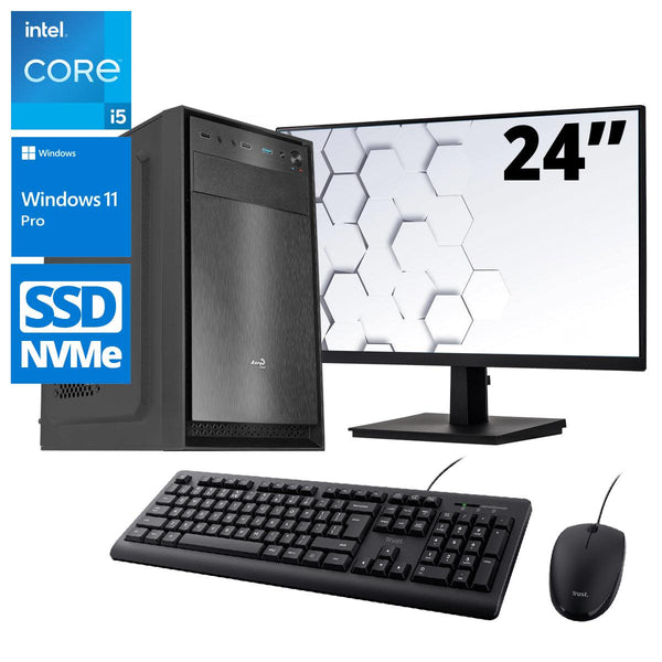 ScreenON - Office Set - Z50041 - V1 - (OfficePC.Z50041 + 24 Inch Monitor + Toetsenbord + Muis) - ScreenOn