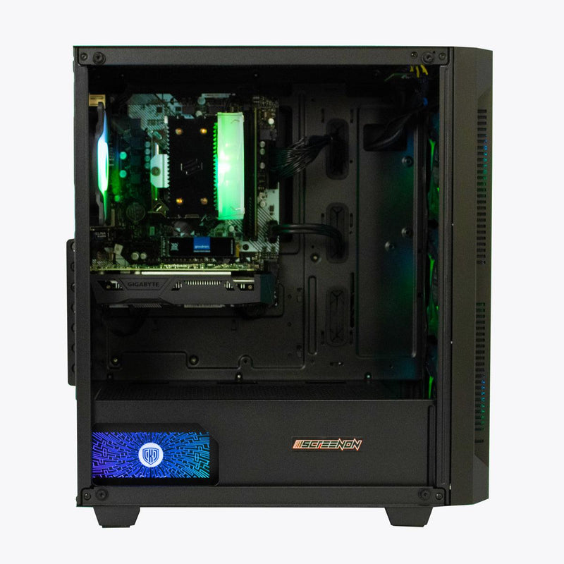 ScreenON - Racing Gaming Set + Red Bull Backpack - F1215024 - (GamePC.F12050 + 24 Inch Monitor + Toetsenbord + Muis + Controller + Gratis Red Bull Backpack) - ScreenOn
