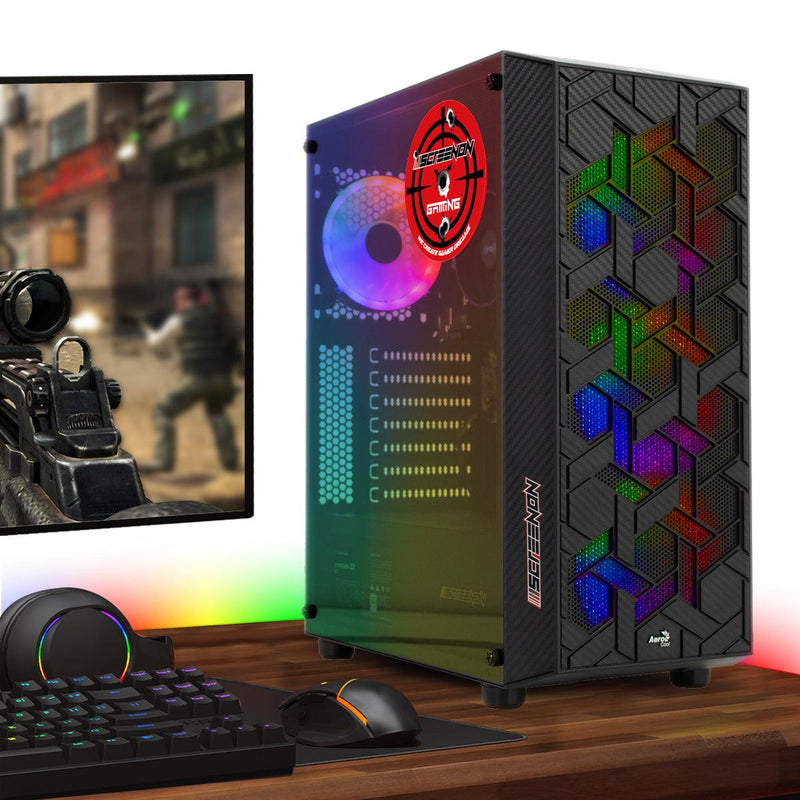 ScreenON - Ryzen 3 - 250GB M.2 SSD - 8GB RAM - Radeon RX 550 - Game PC E723107 - WiFi - ScreenOn